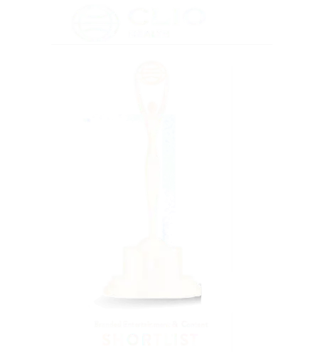 Shortlist-plassering ved CLIO Health Awards i merkeunderholdning